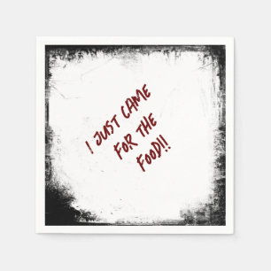 Moord Mysterie "Ik kwam net voor het eten" Servet