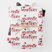 Moord mysterie-misdrijf vecht een koude hoesje blo inpakpapier vel (In situ)