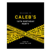 Moord mysterie Party welkomstbord Perfect Poster (Voorkant)