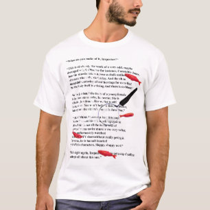 Moord mysterie schrijver grap t-shirt
