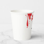 Moord Mysterie Verjaardagsfeestje Bloedvlek Elegan Papieren Bekers (Rechts)