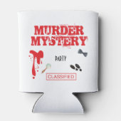 Moord Mystery Birthday Party Hoesje files Fold Blikjeskoeler (Achterkant)