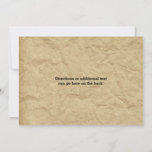 Moord Mystery Diner Verjaardag Party Uitnodigingen (Achterkant)