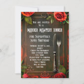 Moord Mystery Dinner Sociaal of Verjaardagsfeest Kaart (Voorkant)