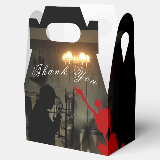 Moord Mystery Gable Box Misdaad Scène Onderzoek Bedankdoosjes (Geopend)