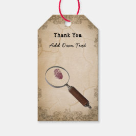 Moord Mystery Gift Labels Gepersonaliseerd Cadeaulabel