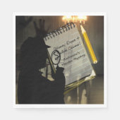 Moord Mystery Party Servetten gepersonaliseerd (Voorkant)