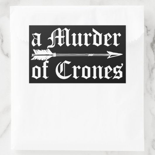 Moord op Crones Sticker (Tas)