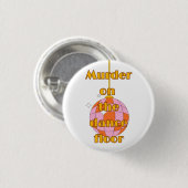 Moord op de dansvloer badge/button/speld ronde button 3,2 cm (Voorkant /achterkant)