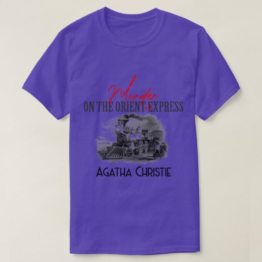 Moord op de Orient Express Agatha Christie T-shirt (Design voorkant)
