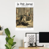 Moord op de slagerswinkel - 1892 Franse krantenkop Poster (Thuiskantoor)