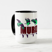 Moord op kraaien mok (Voorkant links)