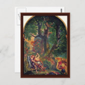 Moord op Saint-Sulpice in het Parijse kapel Briefkaart (Voorkant / Achterkant)