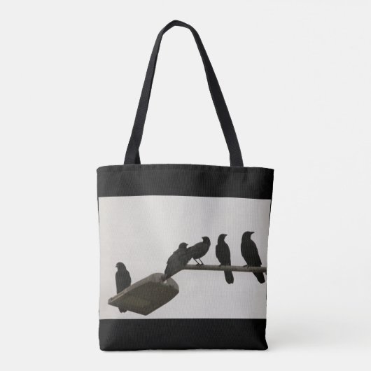 Moord op T-Shirt Canvas tas in straat (Achterkant)