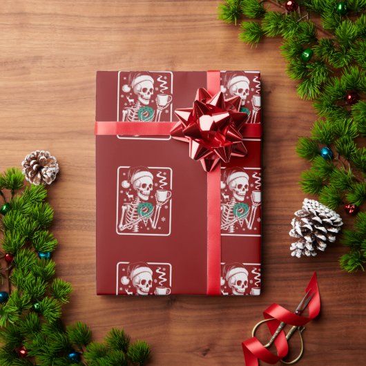 Moord toont vrienden Horror T-shirt skelet Kerstmi Cadeaupapier (Feestdagen Geschenken)