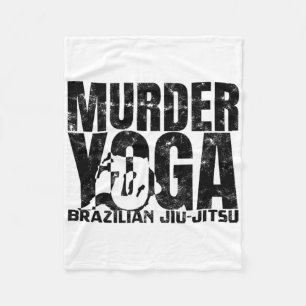 Moord Yoga - Grappige Braziliaanse Jiu Jitsu Worst Fleece Deken