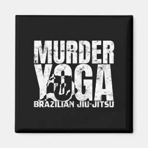 Moord Yoga - Grappige Braziliaanse Jiu Jitsu Worst Magneet