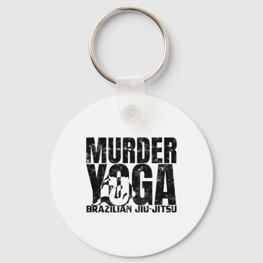 Moord Yoga - Grappige Braziliaanse Jiu Jitsu Worst Sleutelhanger (Voorkant)