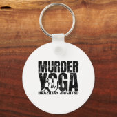 Moord Yoga - Grappige Braziliaanse Jiu Jitsu Worst Sleutelhanger (Voorkant)