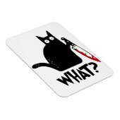 Moorddadige Kat Met Mes Magneet (Rechterzijde)