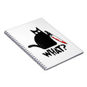 Moorddadige Kat Met Mes Notitieboek (Rechterzijde)