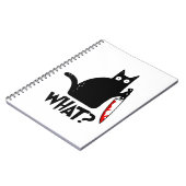 Moorddadige Kat Met Mes Notitieboek (Linkerzijde)