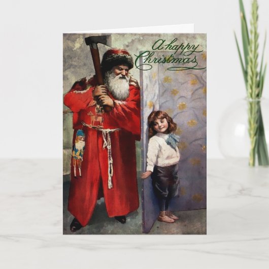  moorddadige kerstman Kaart (Voorkant)