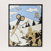 moorddadige schaar legpuzzel (Verticaal)