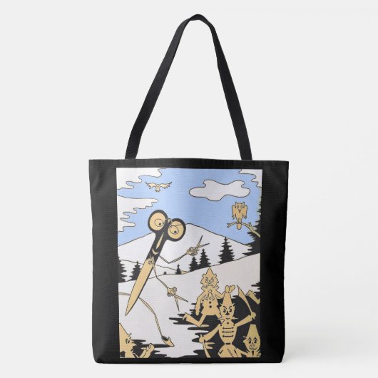 moorddadige schaar tote bag (Voorkant)
