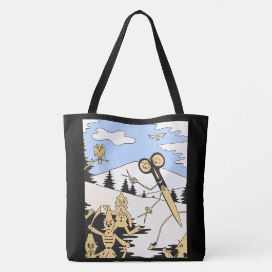 moorddadige schaar tote bag (Achterkant)
