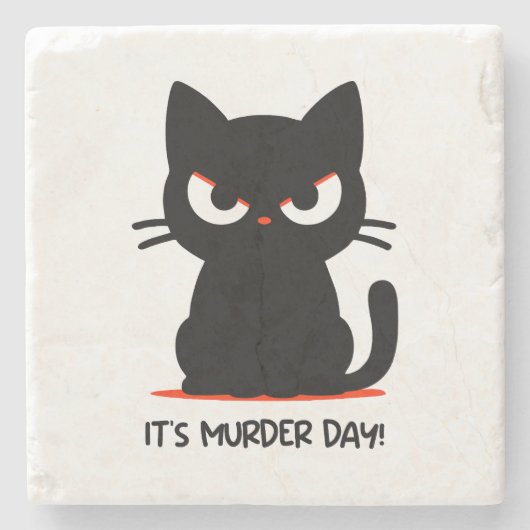 Moorddag Stenen Onderzetter (Voorkant)
