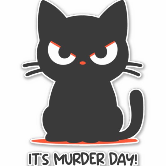 Moorddag Sticker (Voorkant)