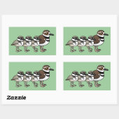 Moordenaar & drie kuikens rechthoekige sticker (Vel)