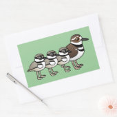 Moordenaar & drie kuikens rechthoekige sticker (Envelop)