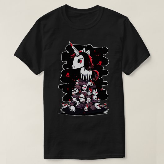 Moordenaar Eenhoorn T-shirt (Design voorkant)