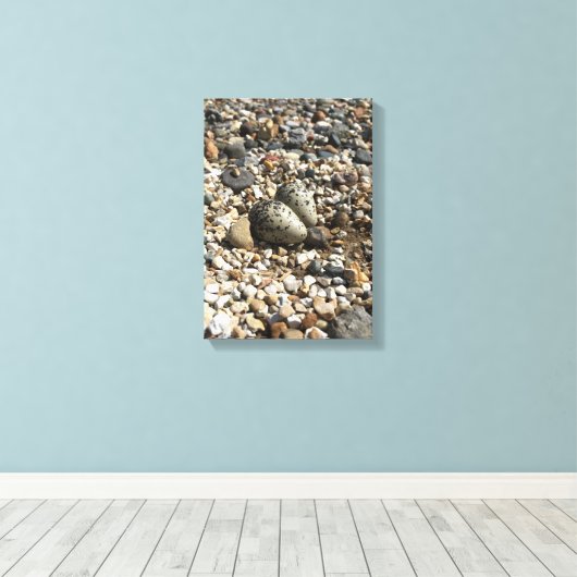 Moordenaar Eitjes op doek Canvas Afdruk (Insitu (Houten vloer))