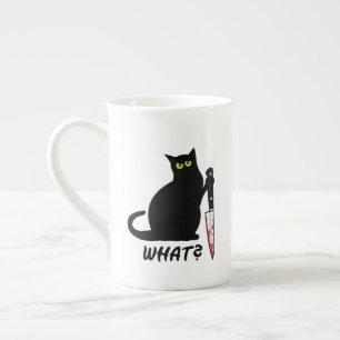 Moordenaar kat wat? porselein kop