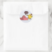 Moordenaar! Ronde Sticker (Tas)