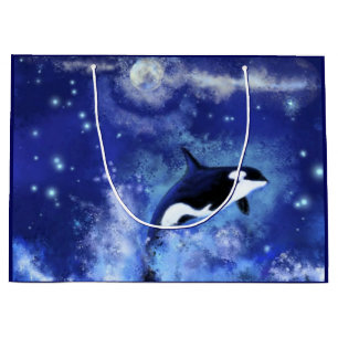 Moordenaarwalvis Cadeautas Blauw Volle Maan