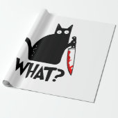 Moordkattenkat met mes cadeaupapier (Uitgerold)