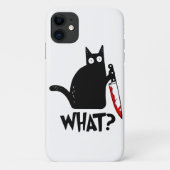 Moordkattenkat met mes Case-Mate iPhone case (Achterkant)