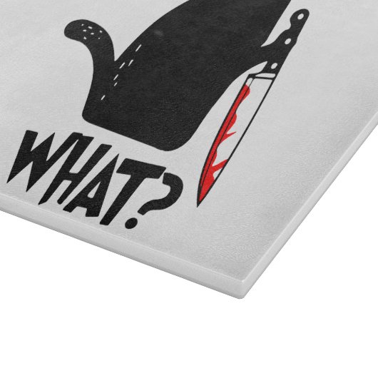 Moordkattenkat met mes snijplank (Hoek)