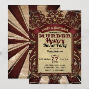 Moordmysterie Dinerfeest Kaart