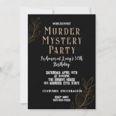 moordmysterie Elegant moordmysterie-feestje Kaart (Voorkant)