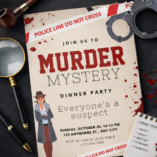 Moordmysterie Feest, Detective Thema, Plaats Delic Kaart