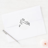 Moordscène Sticker-overzicht niet grafisch Ronde Sticker (Envelop)