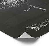 Moordstoel 1900 Patent Art Chalkboard Poster (Hoek)