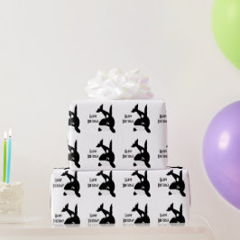 Moordwalvis Ontwerp Verjaardag Cadeaupapier