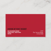 Moordzuchtige Clown, Halloween Feest Ticket Uitnod Informatiekaartje (Achterkant)