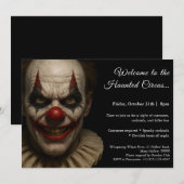 Moordzuchtige Clown | Uitnodiging voor Halloween V (Voorkant / Achterkant)